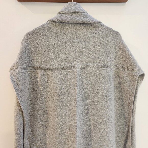Cashmere 100 knit coat shawl cape cardigan - Picture 2 of 5